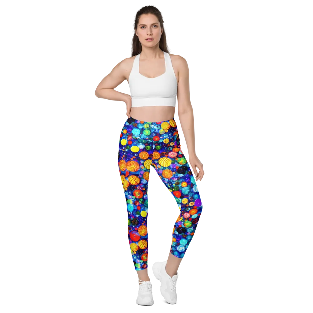 Chroma Dazzle on Leggings with Pockets — Front