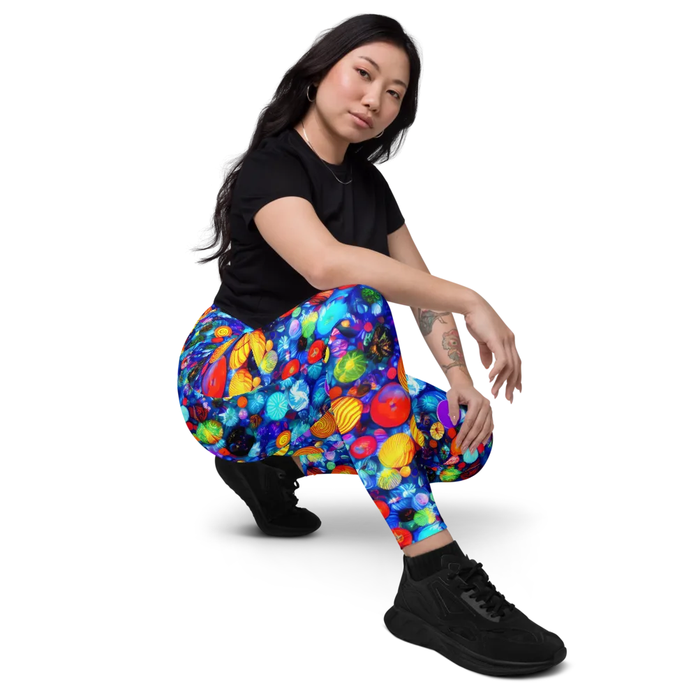 Chroma Dazzle on Leggings with Pockets — Right Front