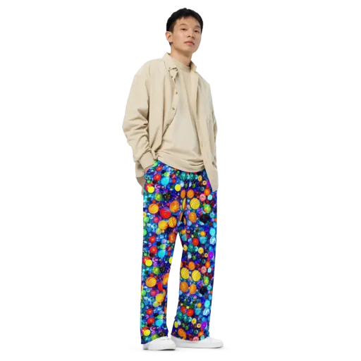 Chroma Dazzle on a Wide-Leg Pants