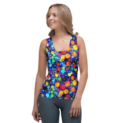 Chroma Dazzle on a Women's Tank Top