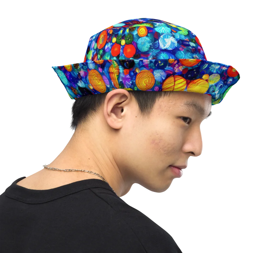Chroma Dazzle on Reversible Bucket Hat — Right Outside