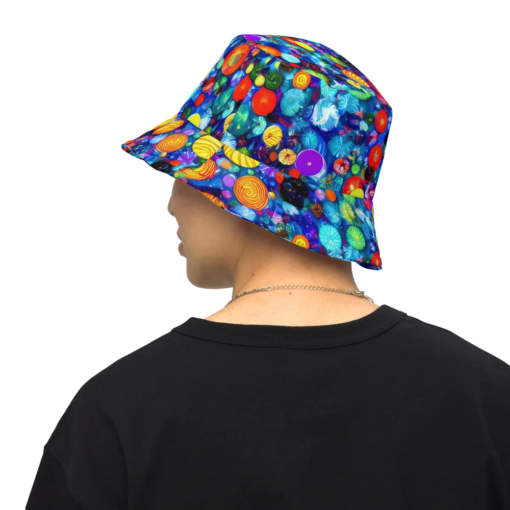 Chroma Dazzle on Reversible Bucket Hat — Back Inside