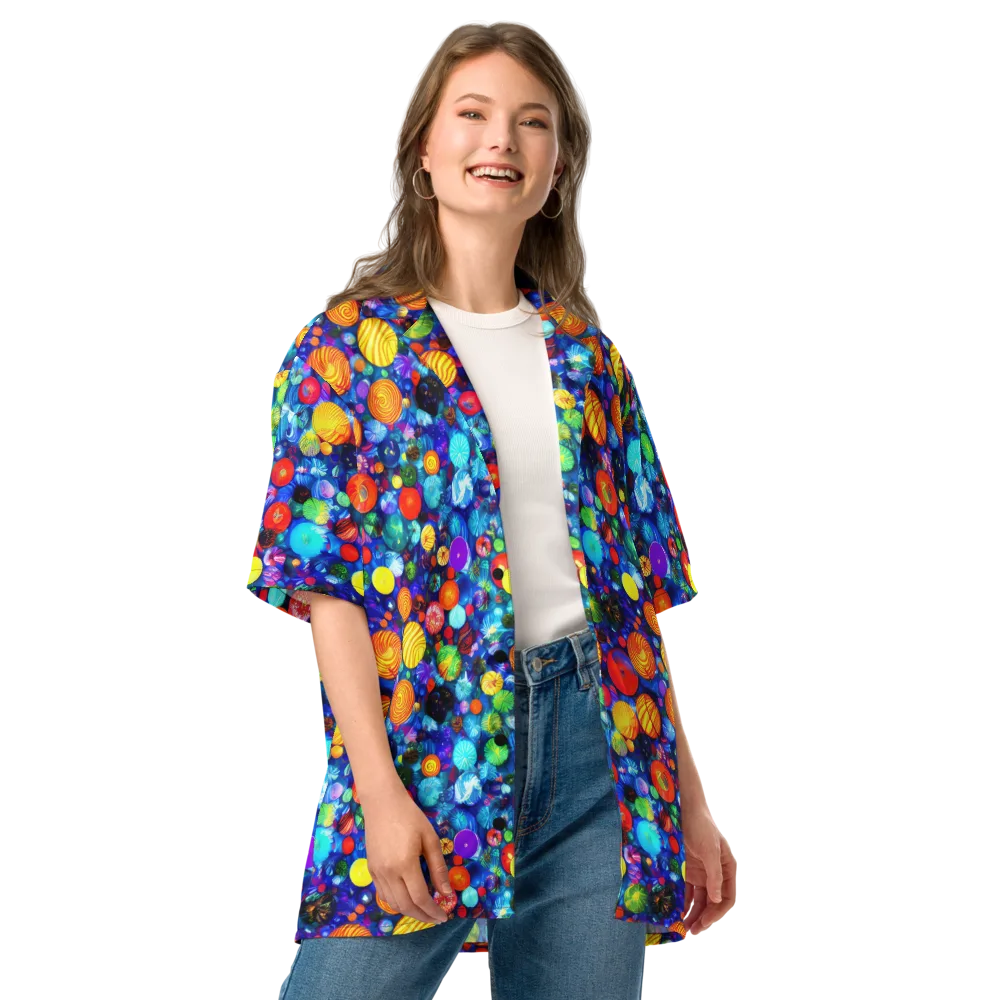 Chroma Dazzle on Button Shirt — Front
