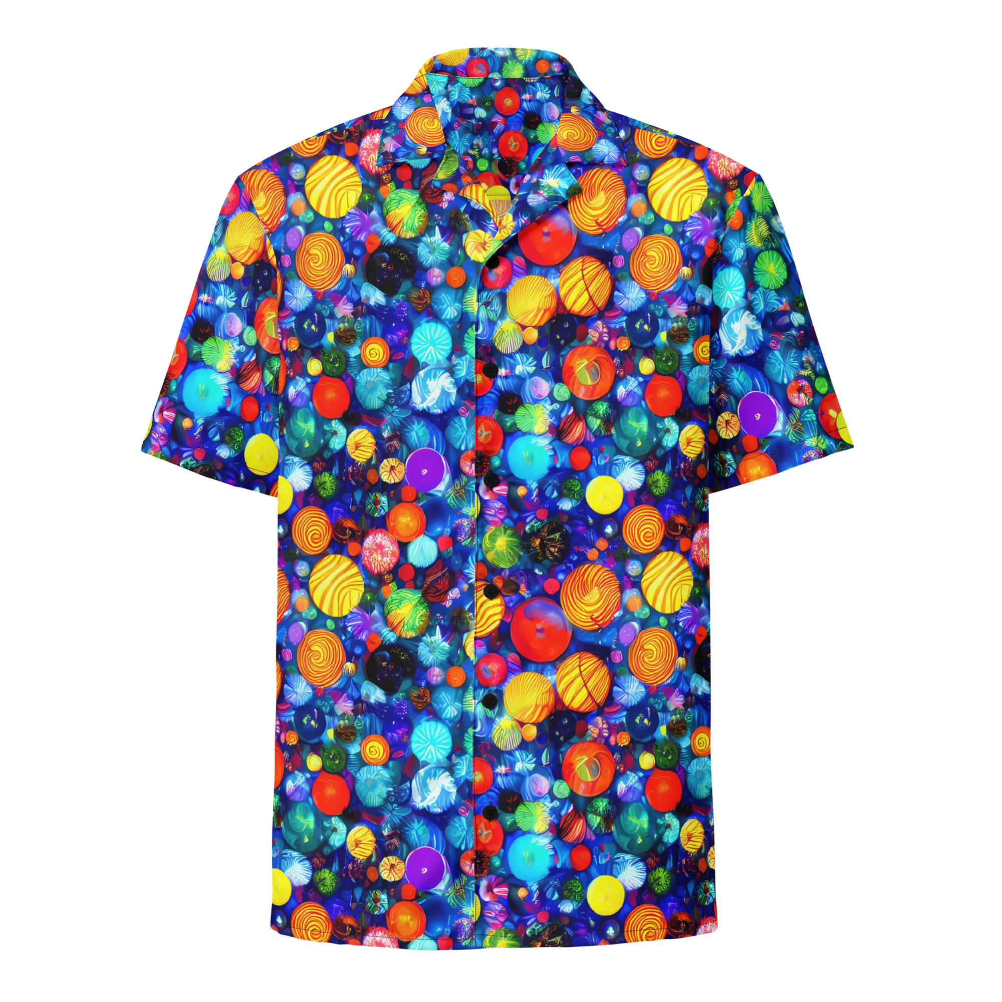 Chroma Dazzle on Button Shirt — Front