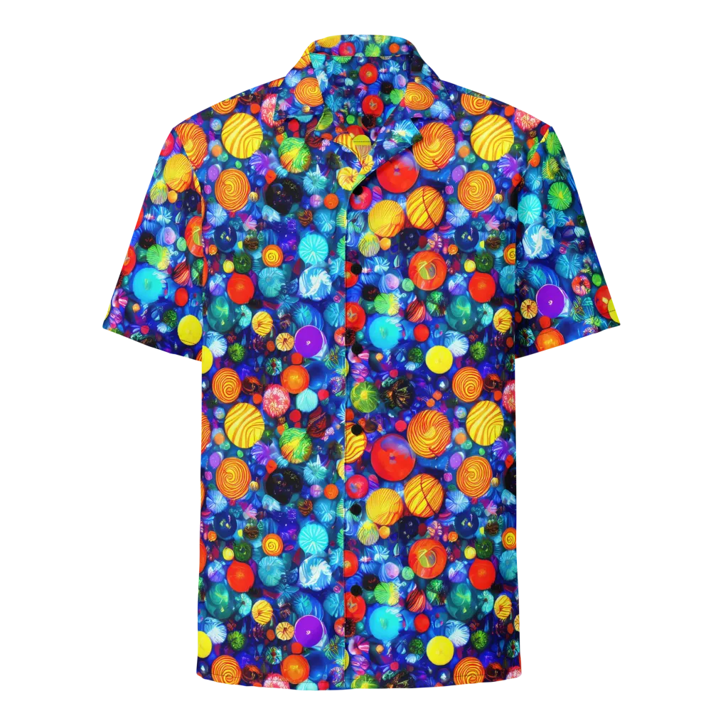 Chroma Dazzle on Button Shirt — Front