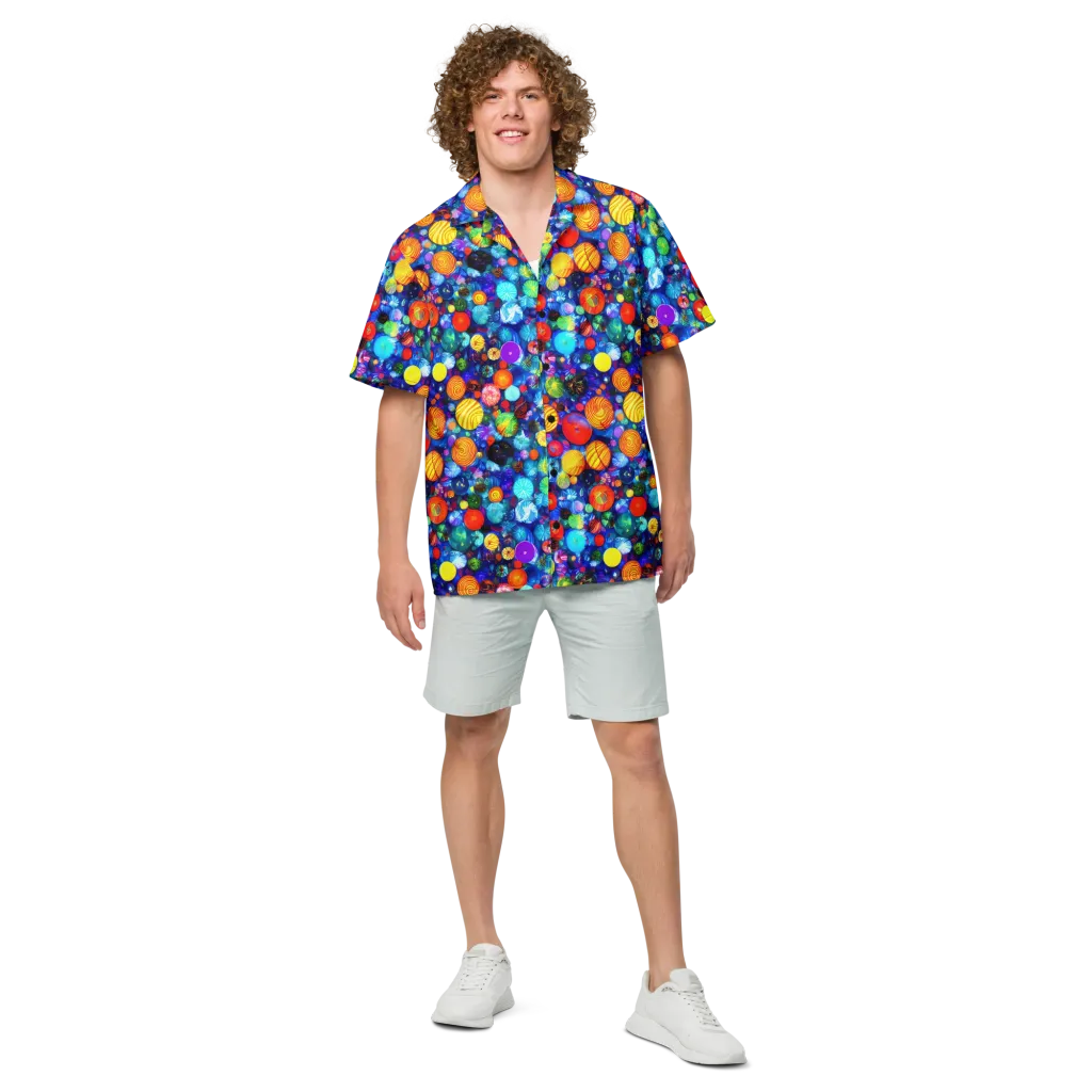 Chroma Dazzle on Button Shirt — Front