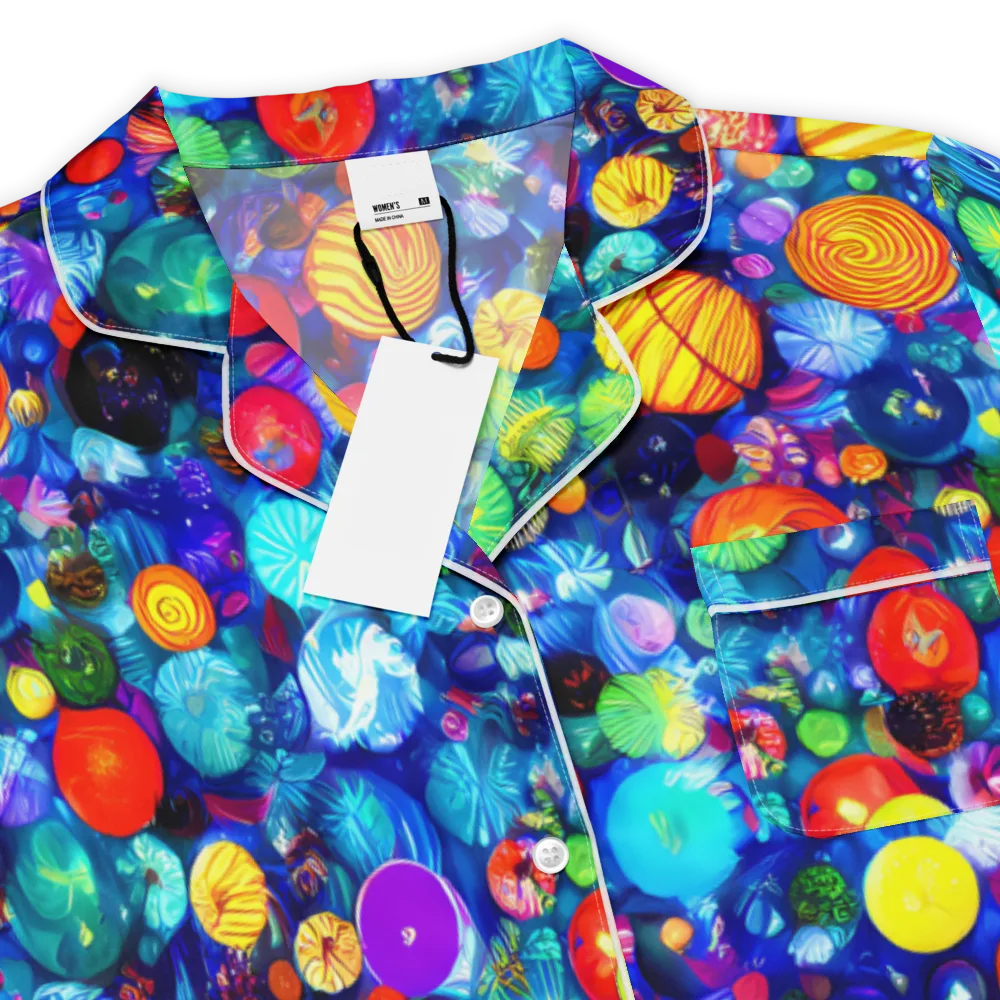 Chroma Dazzle on Women's Short Sleeve Pajama Top — Product details