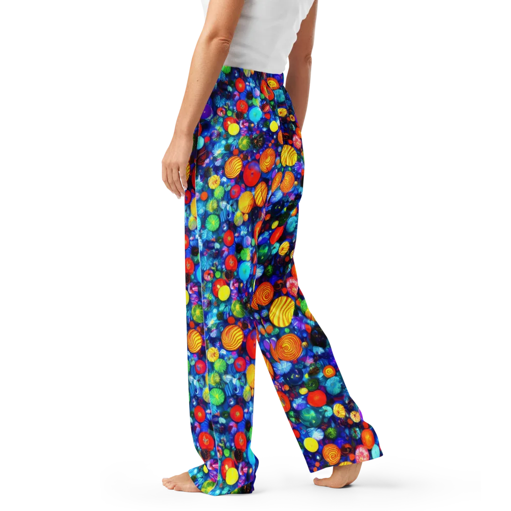 Chroma Dazzle on Women's Pajama Pants — Left