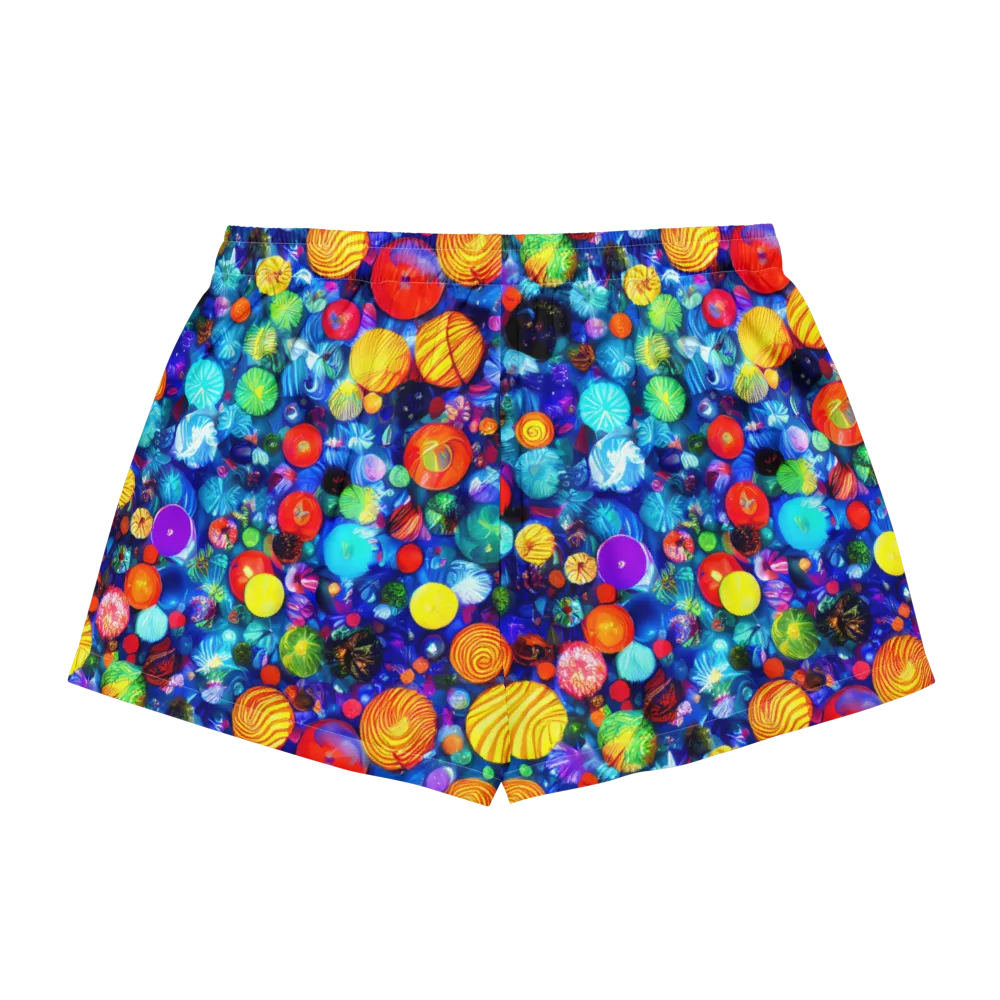 Chroma Dazzle on Women's Pajama Shorts — Back