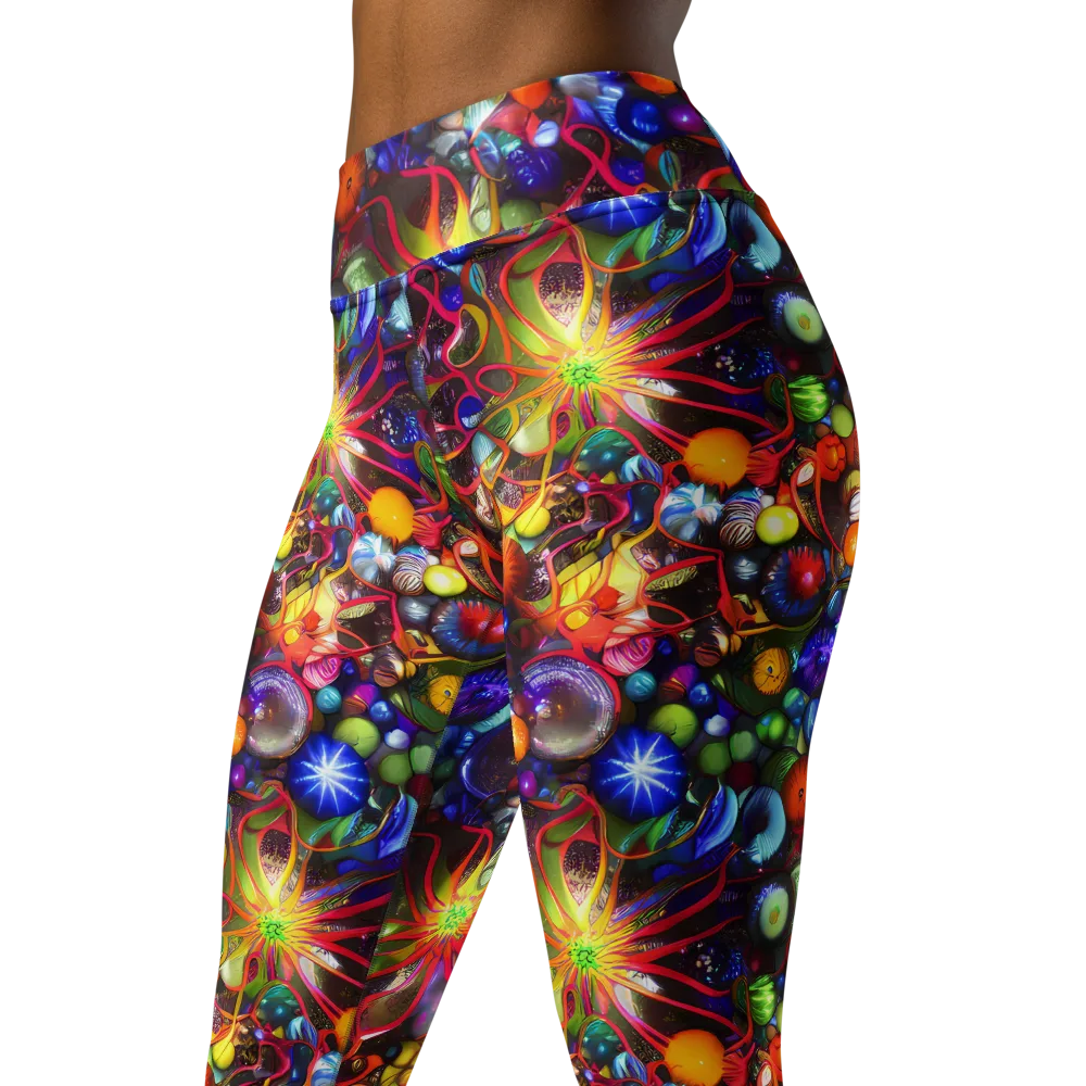 Euphoric Sphere on Yoga Leggings — Left Front
