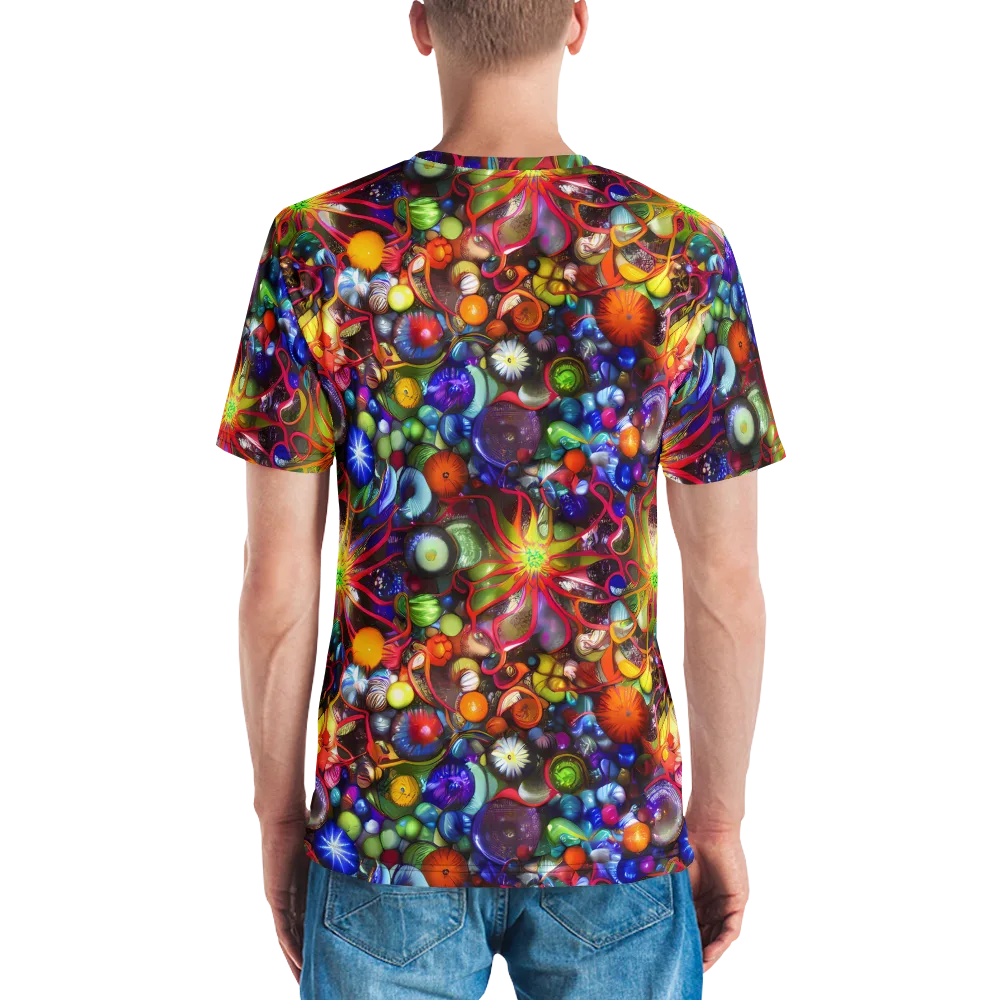 Euphoric Sphere on Men's Crew Neck T-Shirt — Back