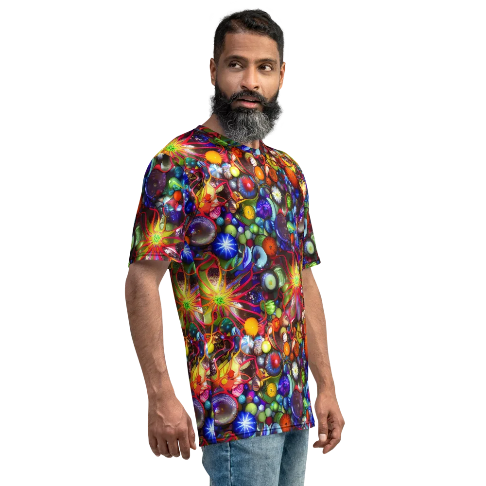 Euphoric Sphere on Men's Crew Neck T-Shirt — Right