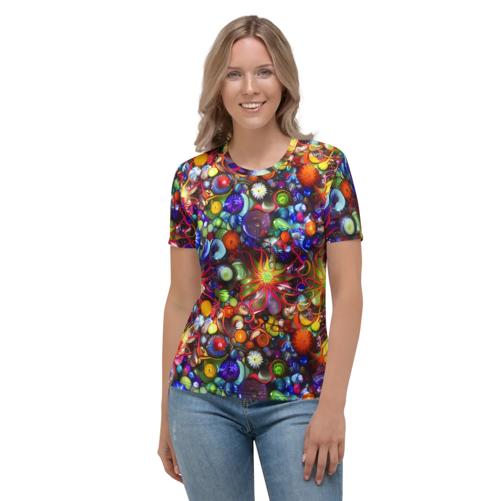 Euphoric Sphere on Women's Crew Neck T-Shirt — Front