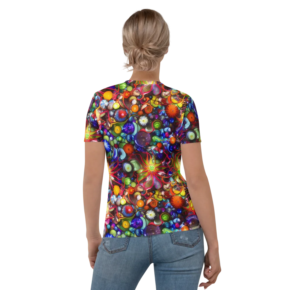 Euphoric Sphere on Women's Crew Neck T-Shirt — Back
