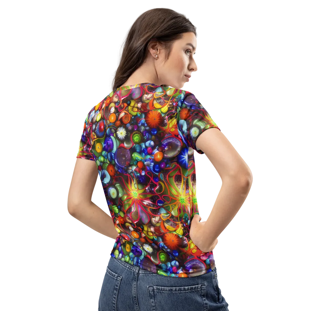 Euphoric Sphere on Women's Crew Neck T-Shirt — Back