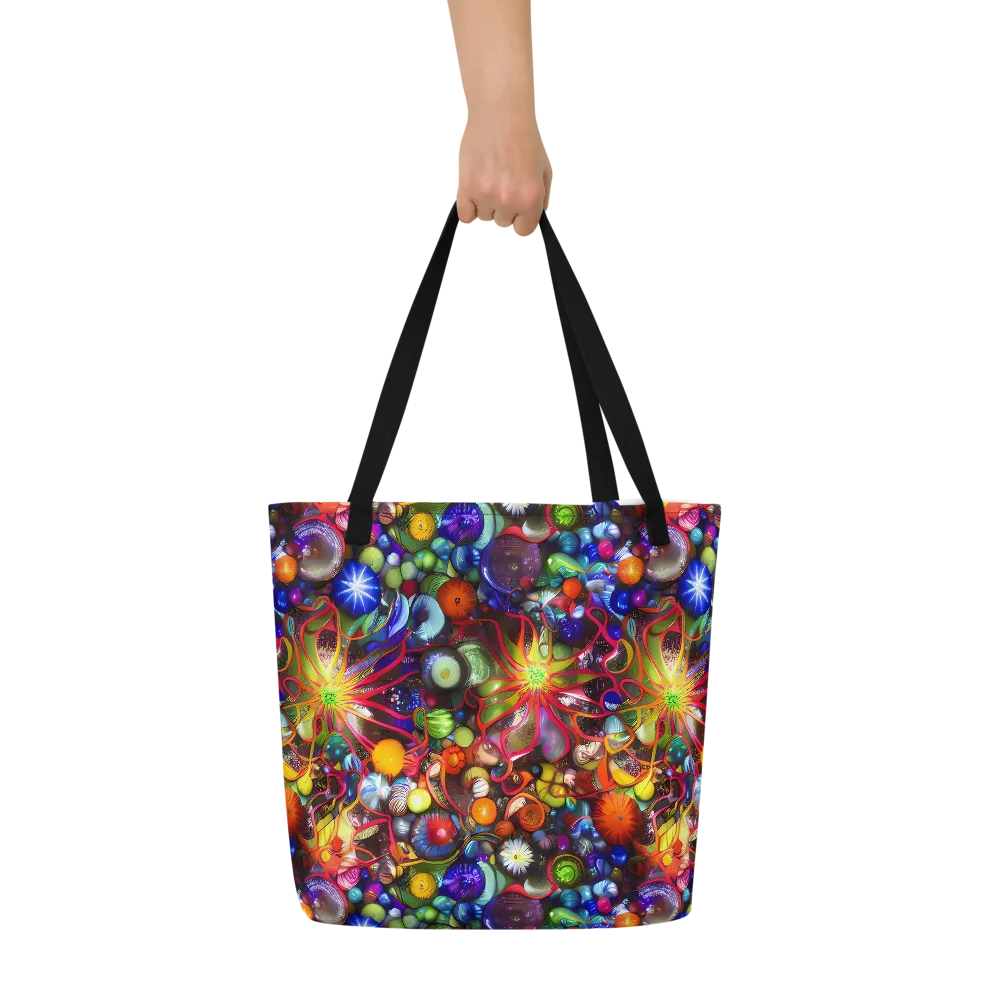 Euphoric Sphere on Large Tote Bag W/ Pocket — Front