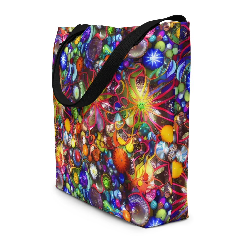 Euphoric Sphere on Large Tote Bag W/ Pocket — Front