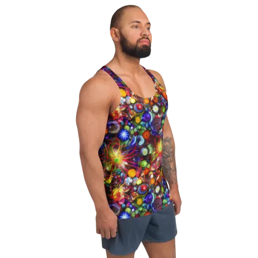 Euphoric Sphere on a Men's Tank Top