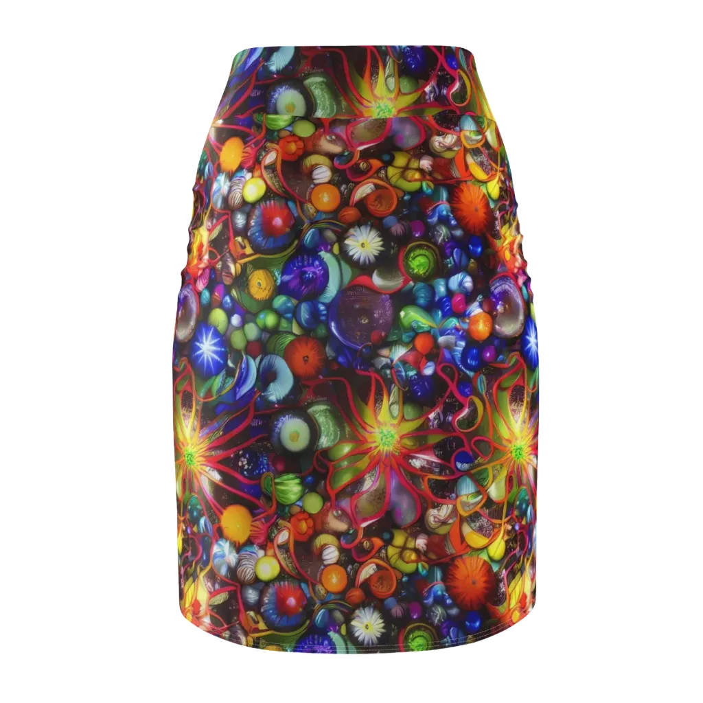 Euphoric Sphere on Pencil Skirt — Back