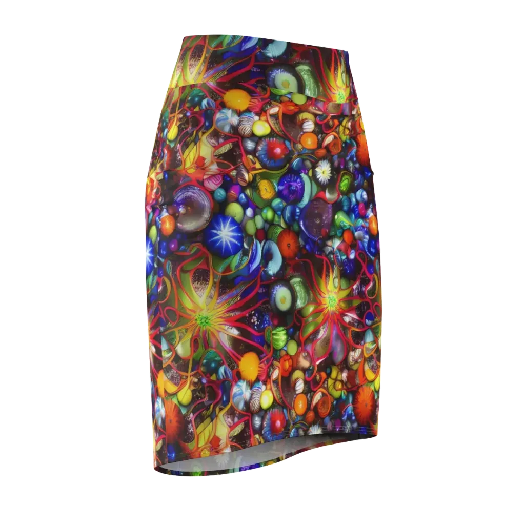 Euphoric Sphere on Pencil Skirt — Front Side