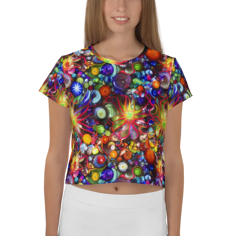 Euphoric Sphere on Crop Tee — Front