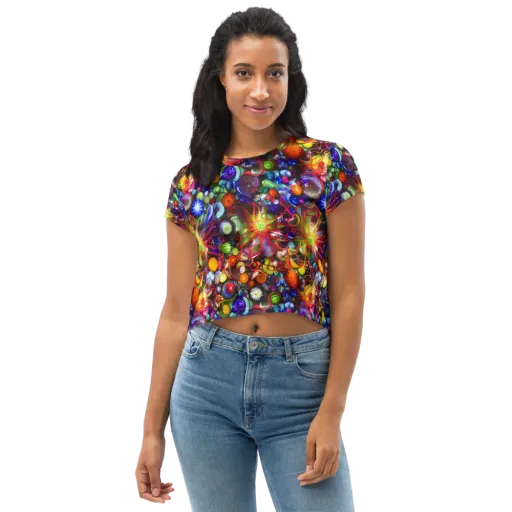 Euphoric Sphere on a Crop Tee