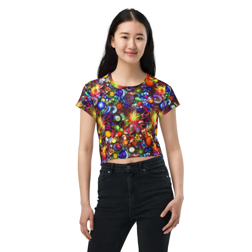 Euphoric Sphere on Crop Tee — Front