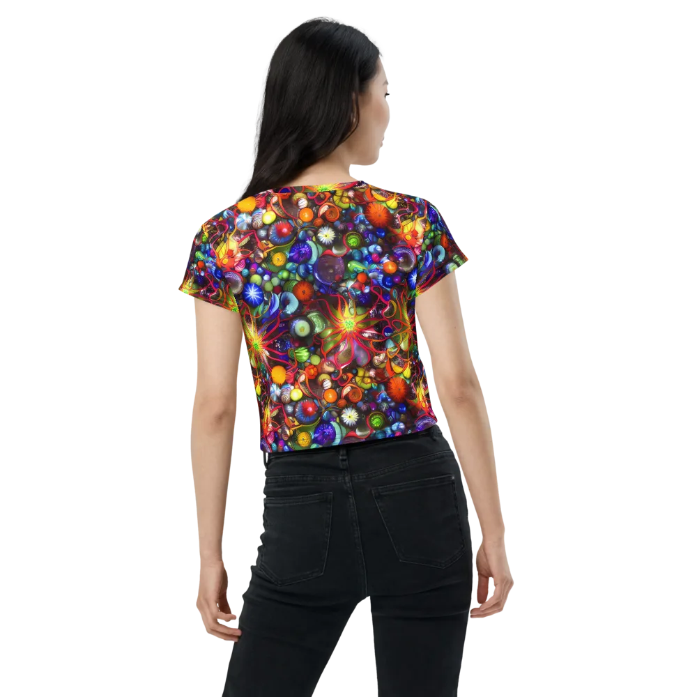 Euphoric Sphere on Crop Tee — Back