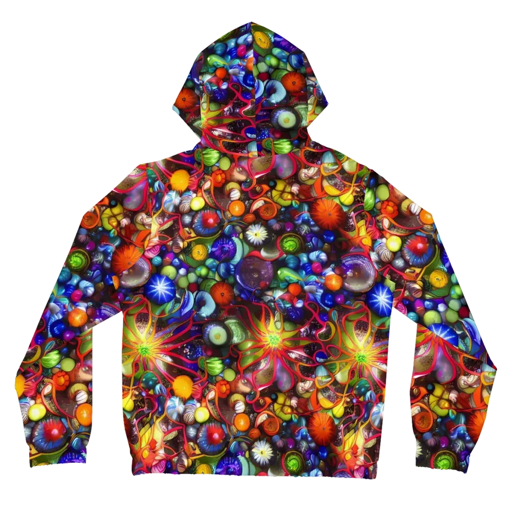 Euphoric Sphere on Women's Full-Zip Hoodie — Back