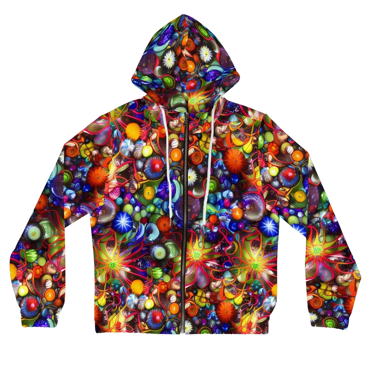 Euphoric Sphere on Women's Full-Zip Hoodie — Front