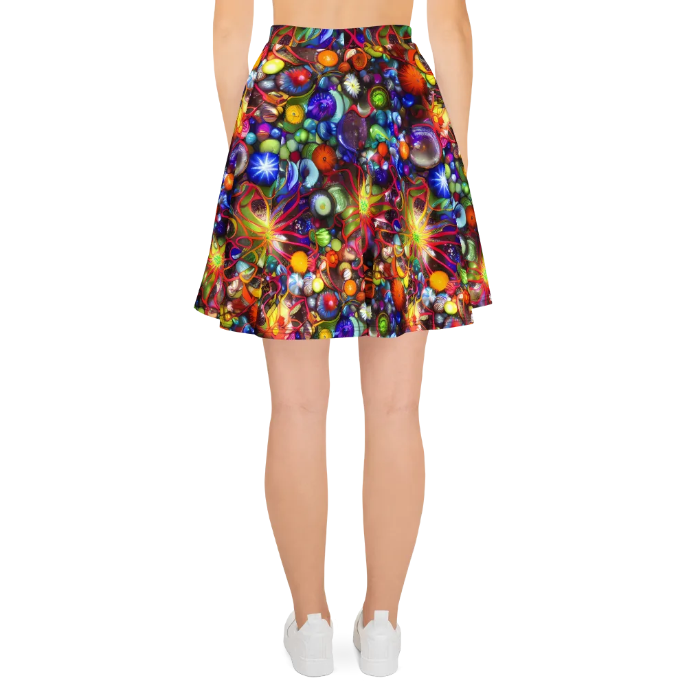 Euphoric Sphere on Skater Skirt — Back