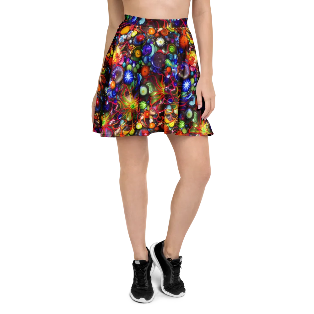 Euphoric Sphere on Skater Skirt — Front