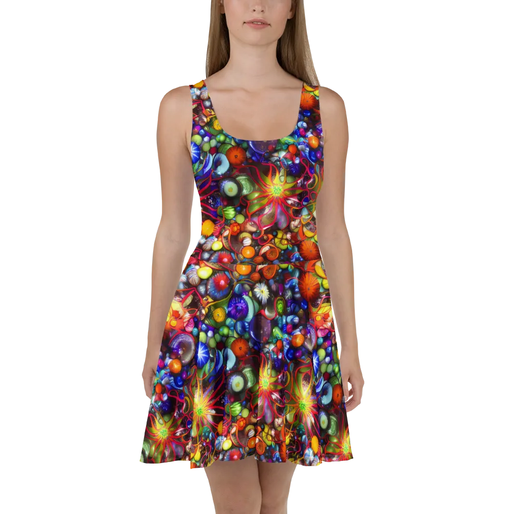 Euphoric Sphere on Skater Dress — Front