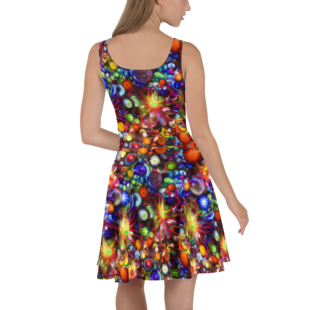 Euphoric Sphere on Skater Dress — Back