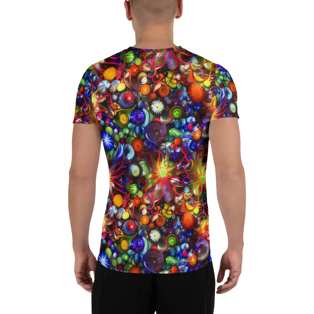 Euphoric Sphere on Men's Athletic T-Shirt — Back