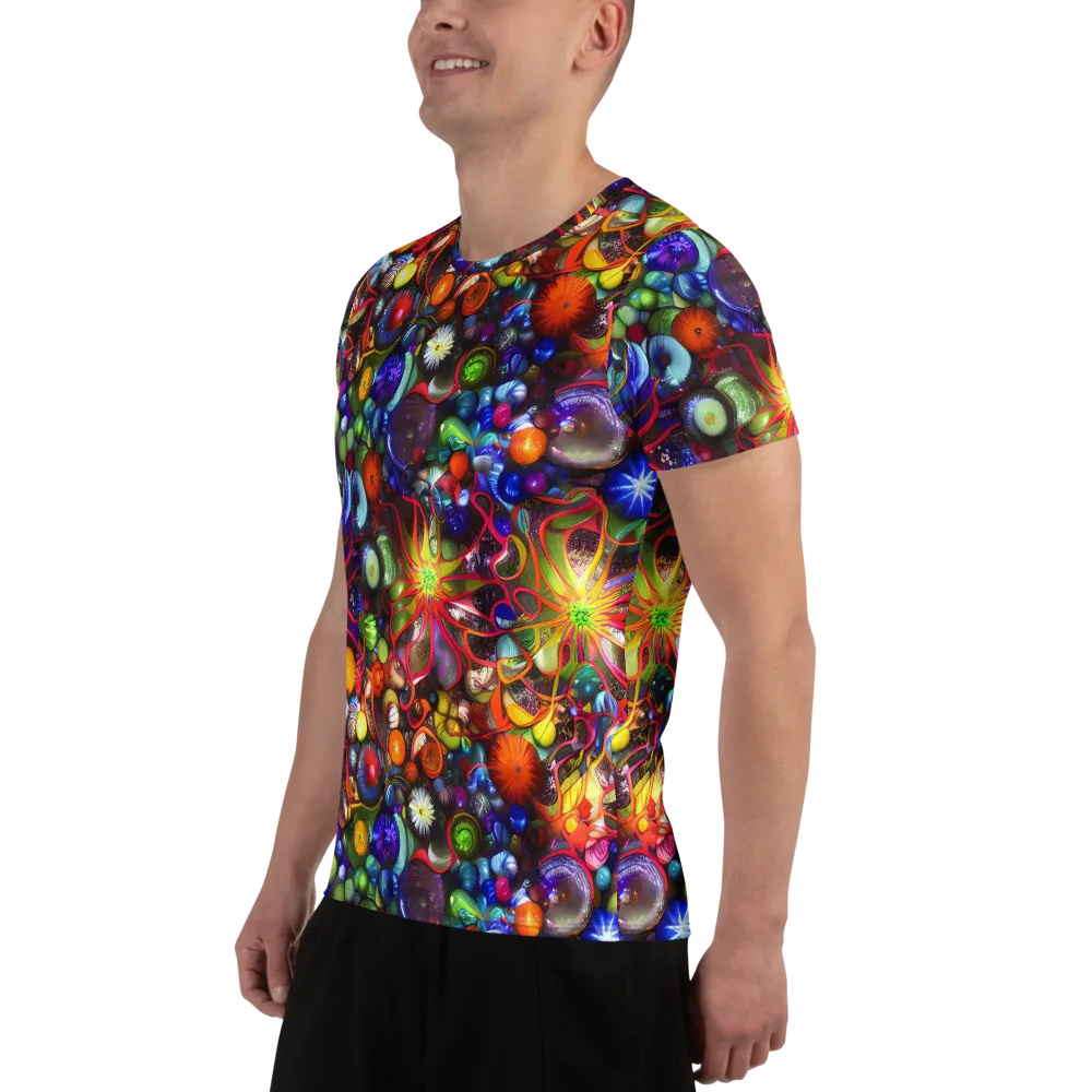 Euphoric Sphere on Men's Athletic T-Shirt — Left