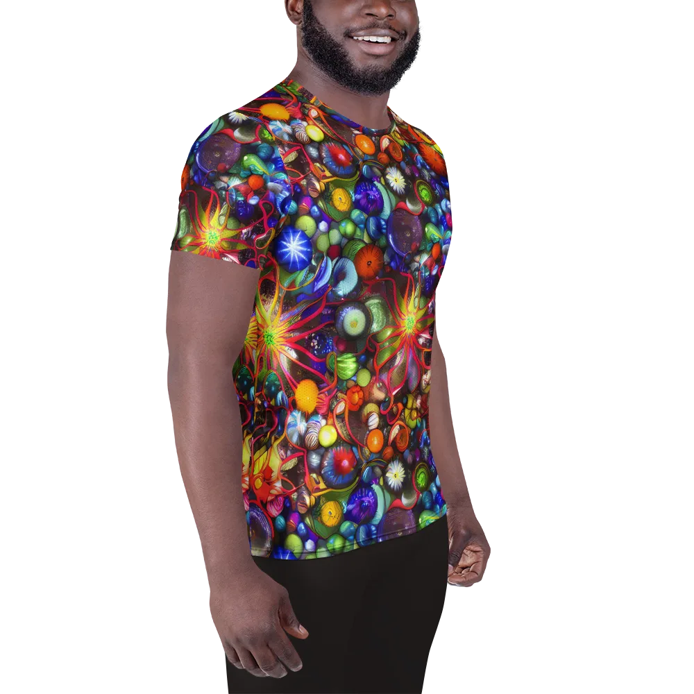 Euphoric Sphere on Men's Athletic T-Shirt — Right