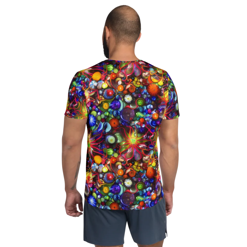 Euphoric Sphere on Men's Athletic T-Shirt — Back