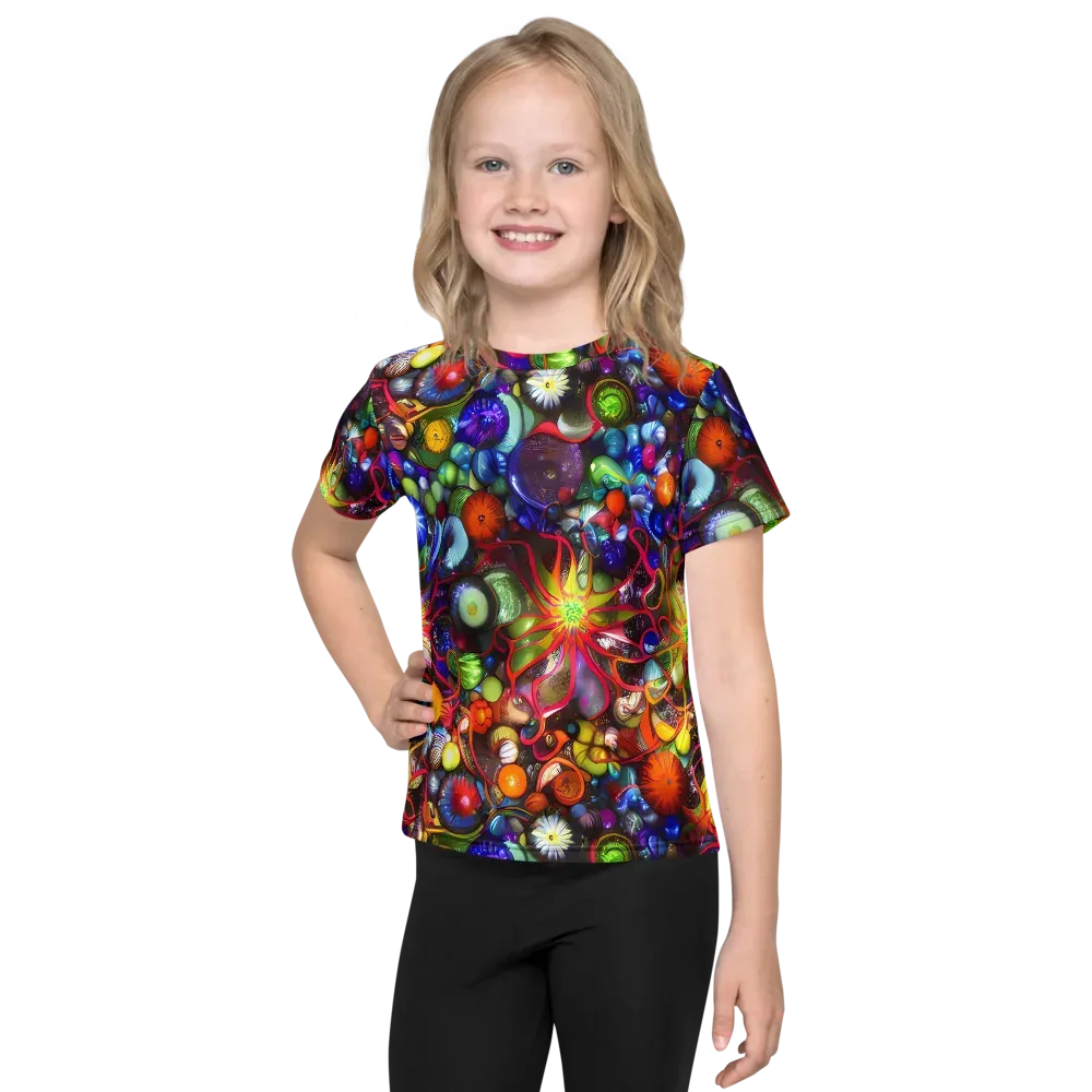 Euphoric Sphere on Kids Crew Neck T-Shirt — Front