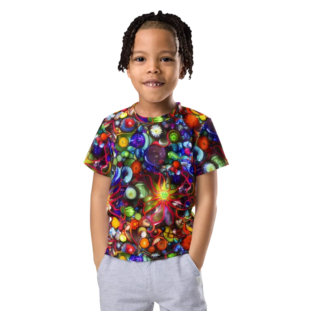Euphoric Sphere on Kids Crew Neck T-Shirt — Front