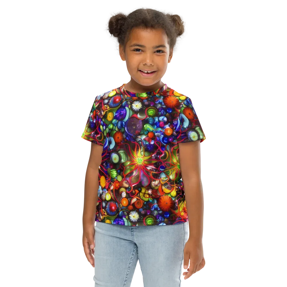Euphoric Sphere on Kids Crew Neck T-Shirt — Front