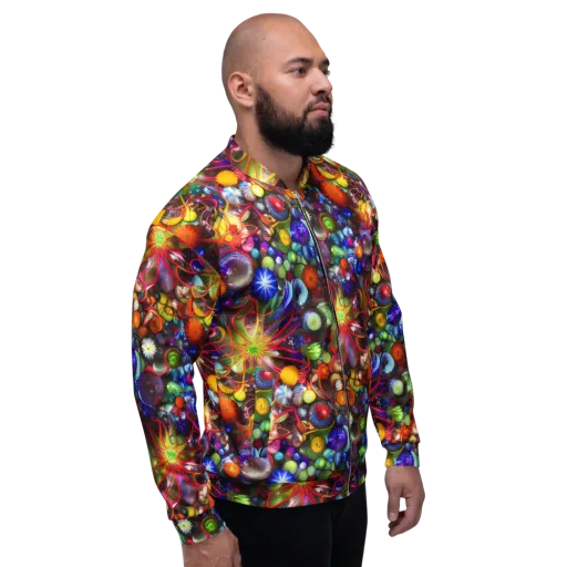 Euphoric Sphere on a Bomber Jacket
