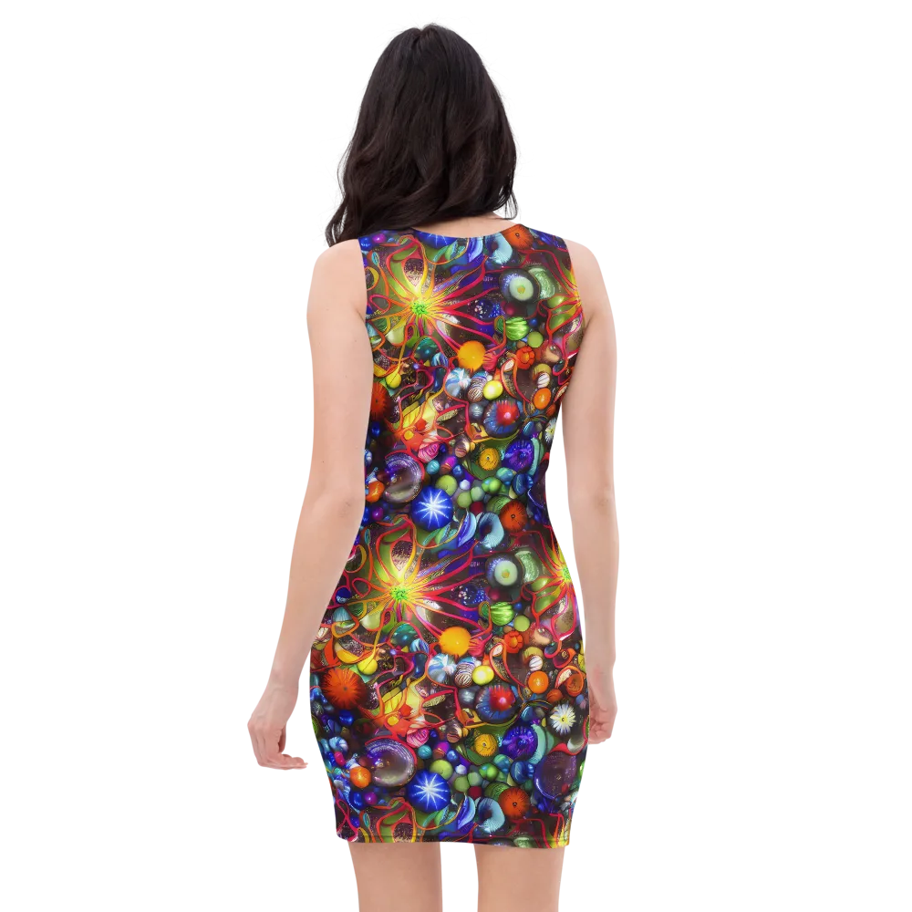 Euphoric Sphere on Bodycon Dress — Back