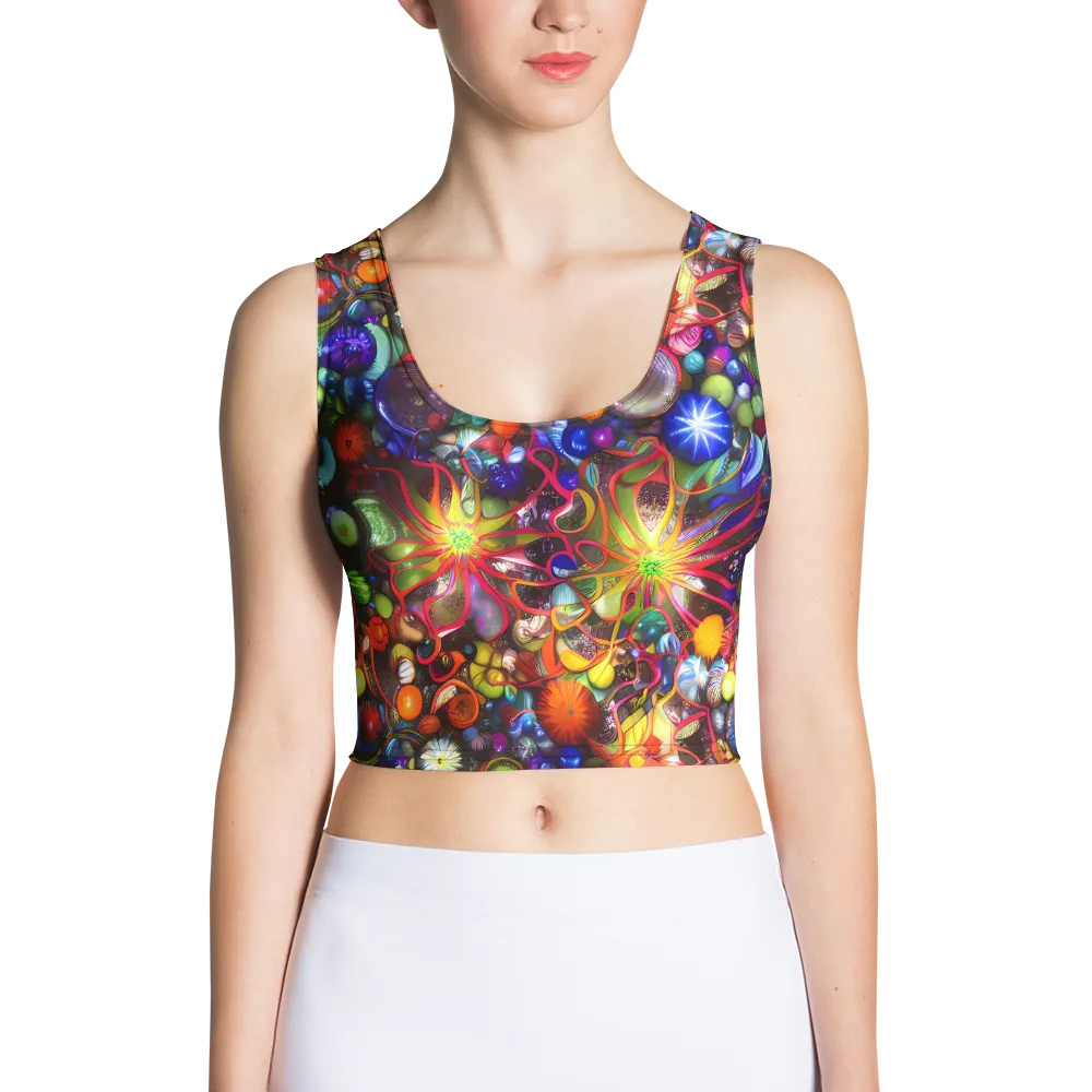 Euphoric Sphere on Crop Top — Front