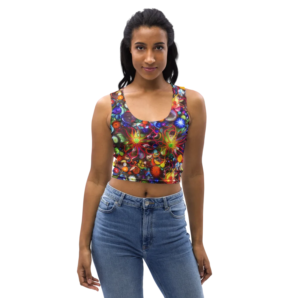 Euphoric Sphere on Crop Top — Front