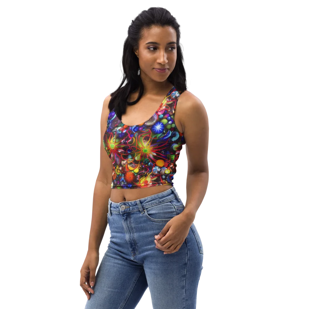 Euphoric Sphere on Crop Top — Left Front