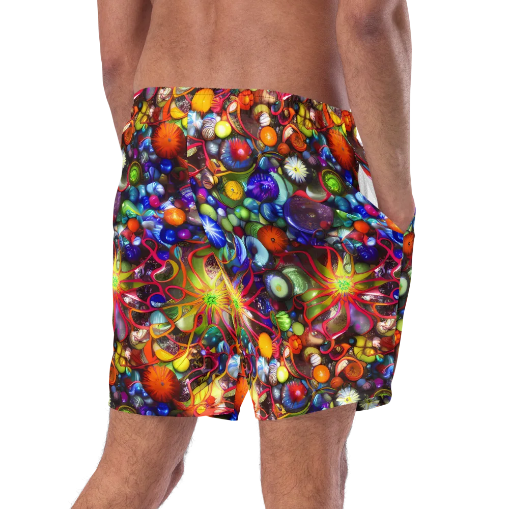 Euphoric Sphere on Swim Trunks — Right Back