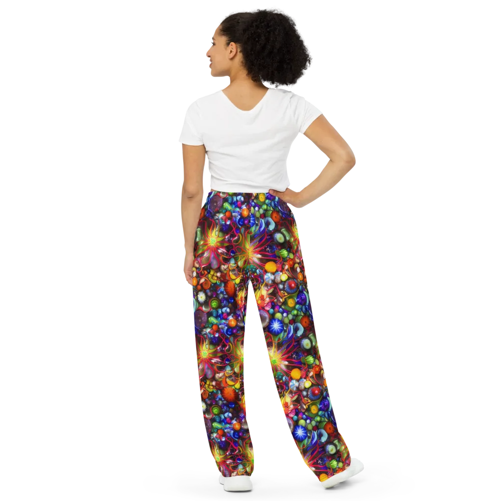 Euphoric Sphere on Wide-Leg Pants — Back