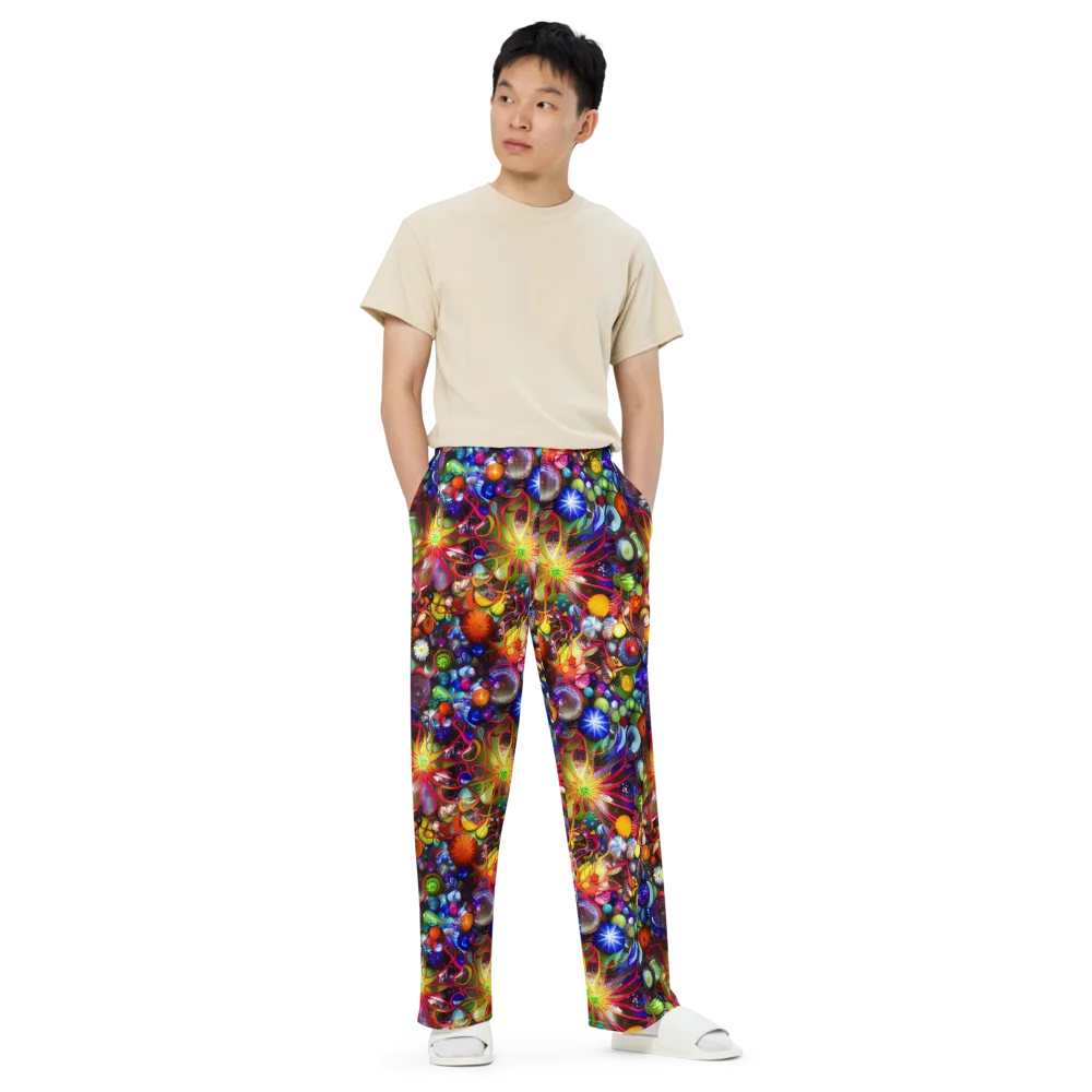 Euphoric Sphere on Wide-Leg Pants — Front