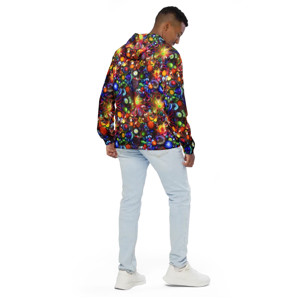 Euphoric Sphere on Men's Windbreaker — Back